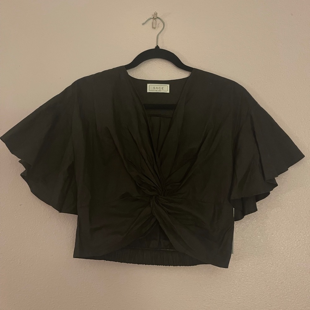Sage The Label Black Top